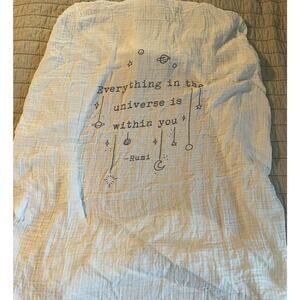 Coveted Things Crib Sheet Standard Rumi 100% Organic Cotton Universe Moon Stars